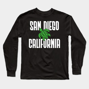 San Diego California Turtle San Diego Beach Long Sleeve T-Shirt